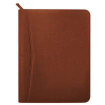 Leed's Terra Cotta Pedova Zippered UltraHyde Padfolio with FSC Mix Paper