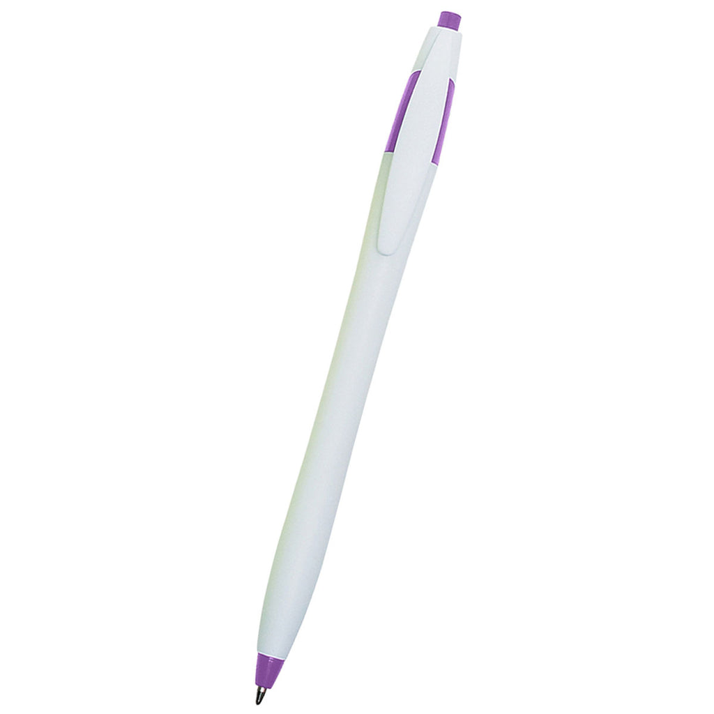 Hit White/Purple Dart Pen