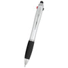 Hit Silver with Black 3-In-One Pen with Stylus