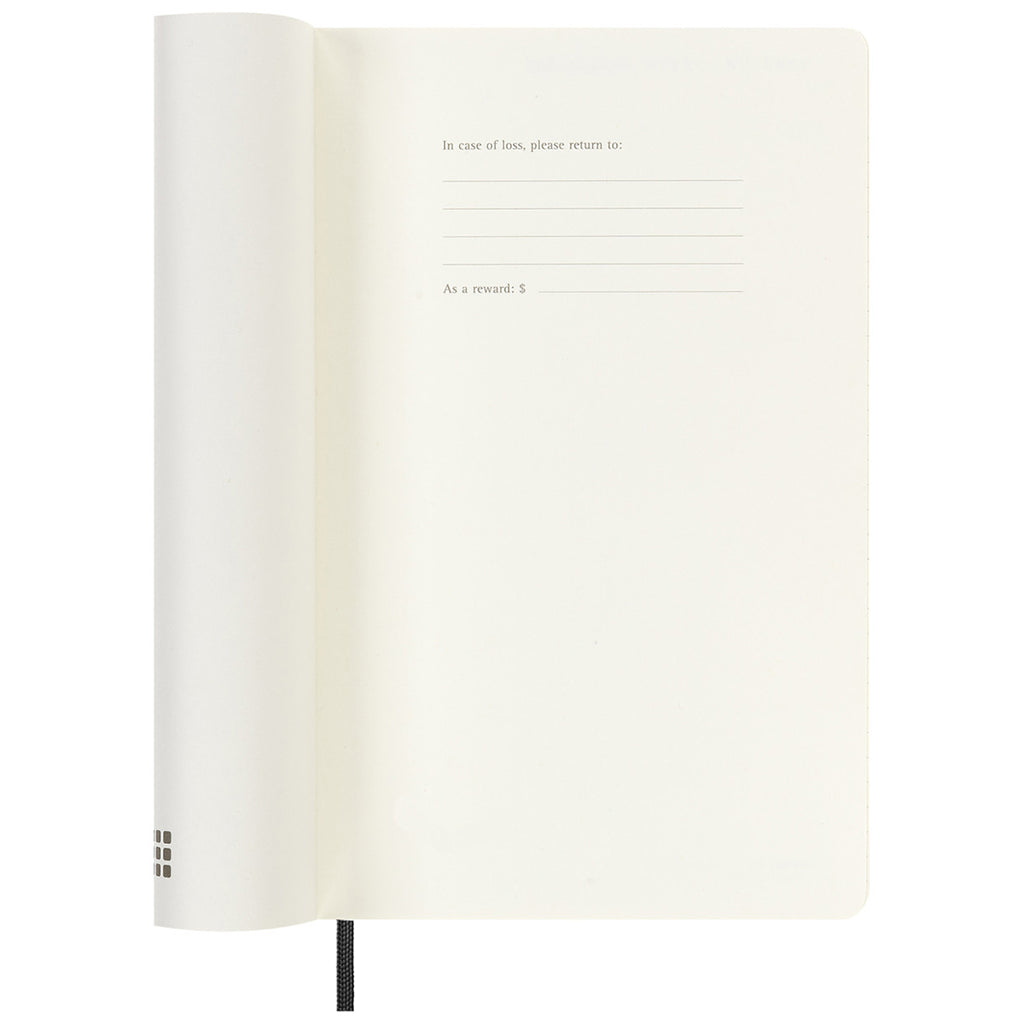 Moleskine Black Soft Cover Large 18 Month Weekly 2024-2025 Planner