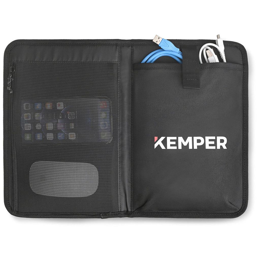 Gemline Black Newton Foldable Laptop Organizer