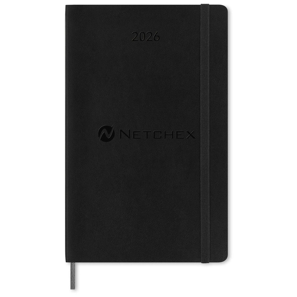 Moleskine Black Soft Cover Large 12-Month Weekly 2026 Planner