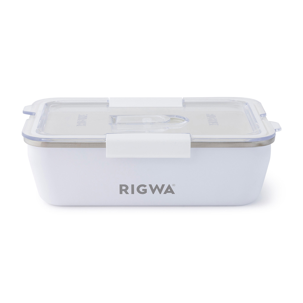 RIGWA White Travel Bento Box 9x6