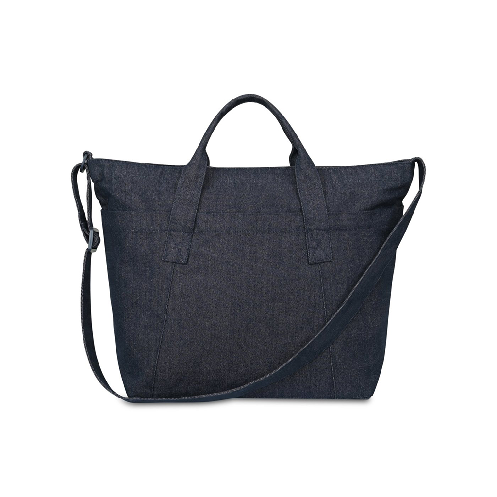 Gemline Indigo Denim Recycled Cotton Weekender Tote - AWARE