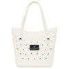 Crocs White-Black Classic Medium Tote
