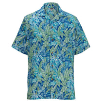 Edwards Unisex Royal Leaf Print Camp Shirt