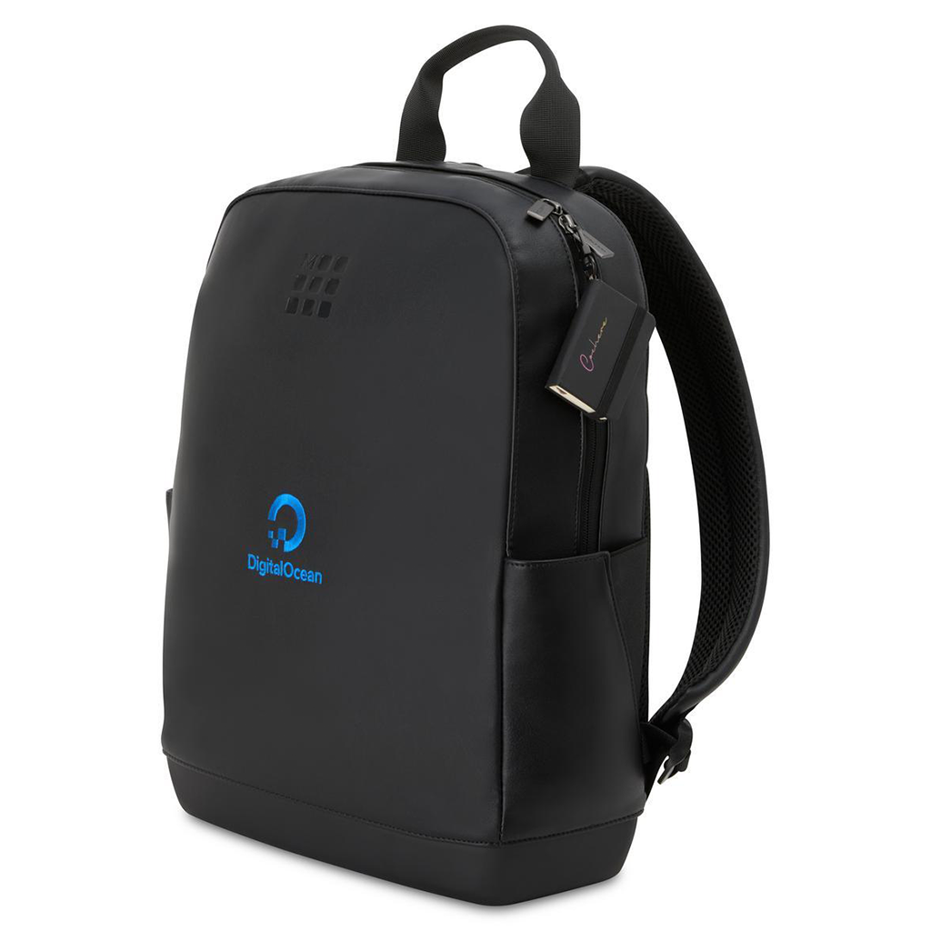 Moleskine Black Classic Backpack and Mini Notebook Charm Set