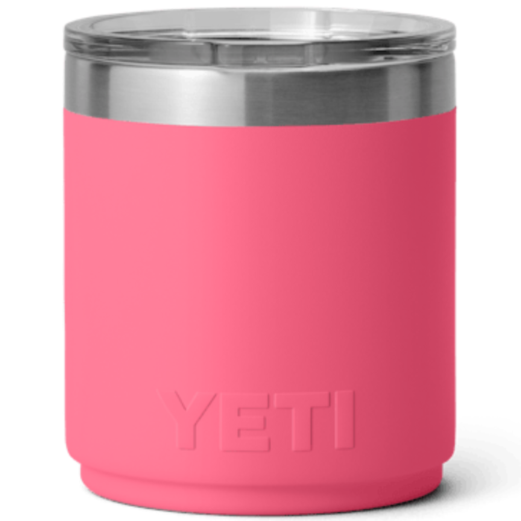 YETI Tropical Pink Rambler 10 oz Stackable Lowball 2.0 with Durasip Ceramic Lining