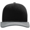 Richardson Black/White/Heather Grey Trucker Cap