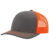 Richardson Charcoal/Neon Orange Trucker Cap