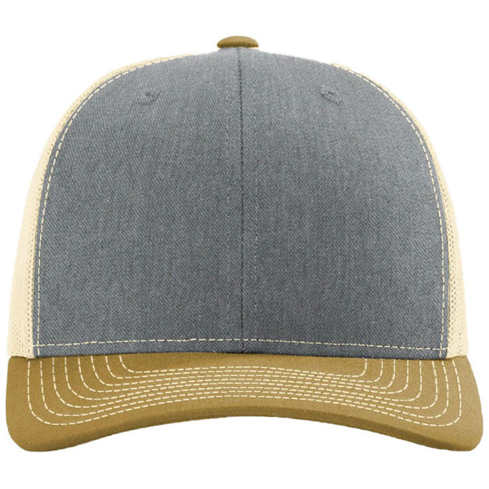 Richardson Heather Grey/Birch/Amber Gold Trucker Cap
