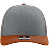Richardson Heather Grey/Charcoal/Dark Orange Trucker Cap