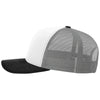 Richardson White/Aluminum/Black Trucker Cap