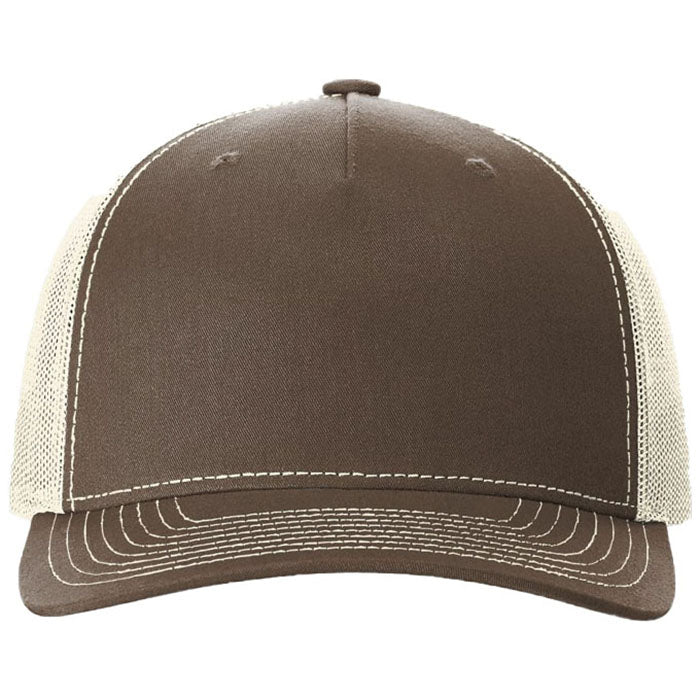 Richardson Chocolate Chip/Birch Five-Panel Trucker