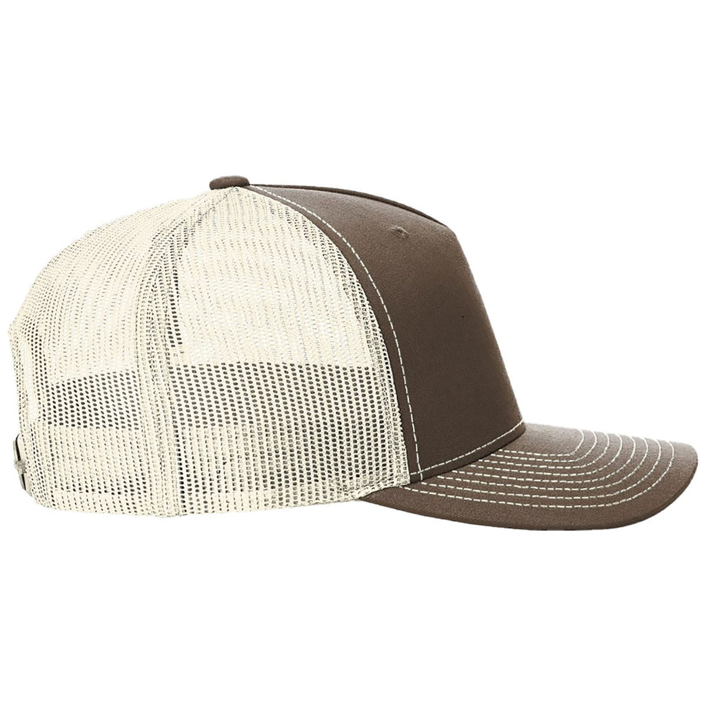Richardson Chocolate Chip/Birch Five-Panel Trucker