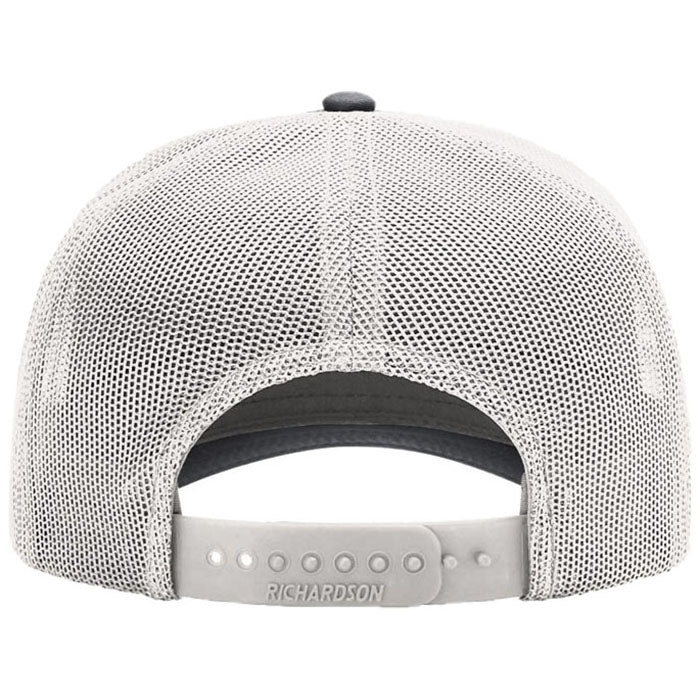 Richardson Charcoal/Ice Grey Five-Panel Champ Trucker