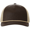 Richardson Brown/Khaki/Khaki Five-Panel with Rope