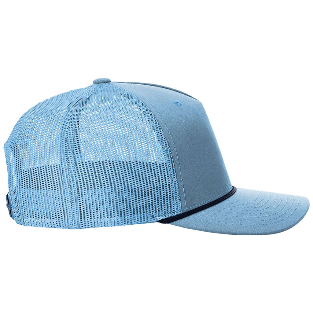 Richardson Columbia Blue/Navy Five-Panel with Rope