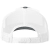 Richardson Heather Grey/White/White Five-Panel with Rope