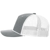 Richardson Heather Grey/White/White Five-Panel with Rope