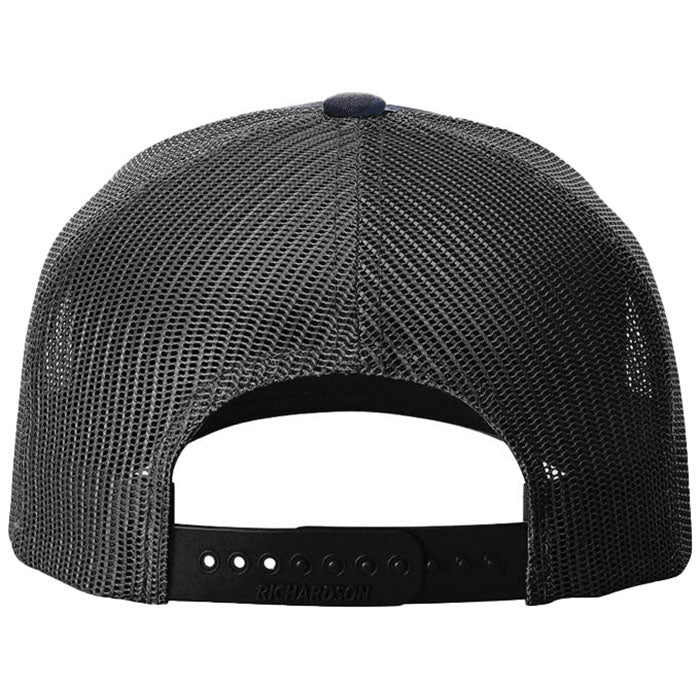 Richardson Admiral Duck Camo/Black Printed Five-Panel Trucker
