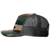 Richardson Green Camo/Black Printed Five-Panel Trucker