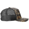 Richardson Mossy Oak Country DNA/Black Printed Five-Panel Trucker