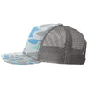 Richardson Saltwater Duck Camo/Charcoal Printed Five-Panel Trucker
