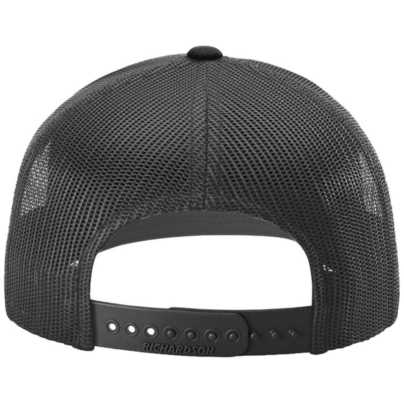 Richardson Black/Graphite 112+ R-Flex Adjustable Trucker