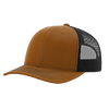 Richardson Caramel/Black Mesh Back Split Trucker Hat