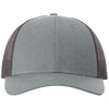Richardson Heather Grey/Dark Charcoal Low Pro Trucker