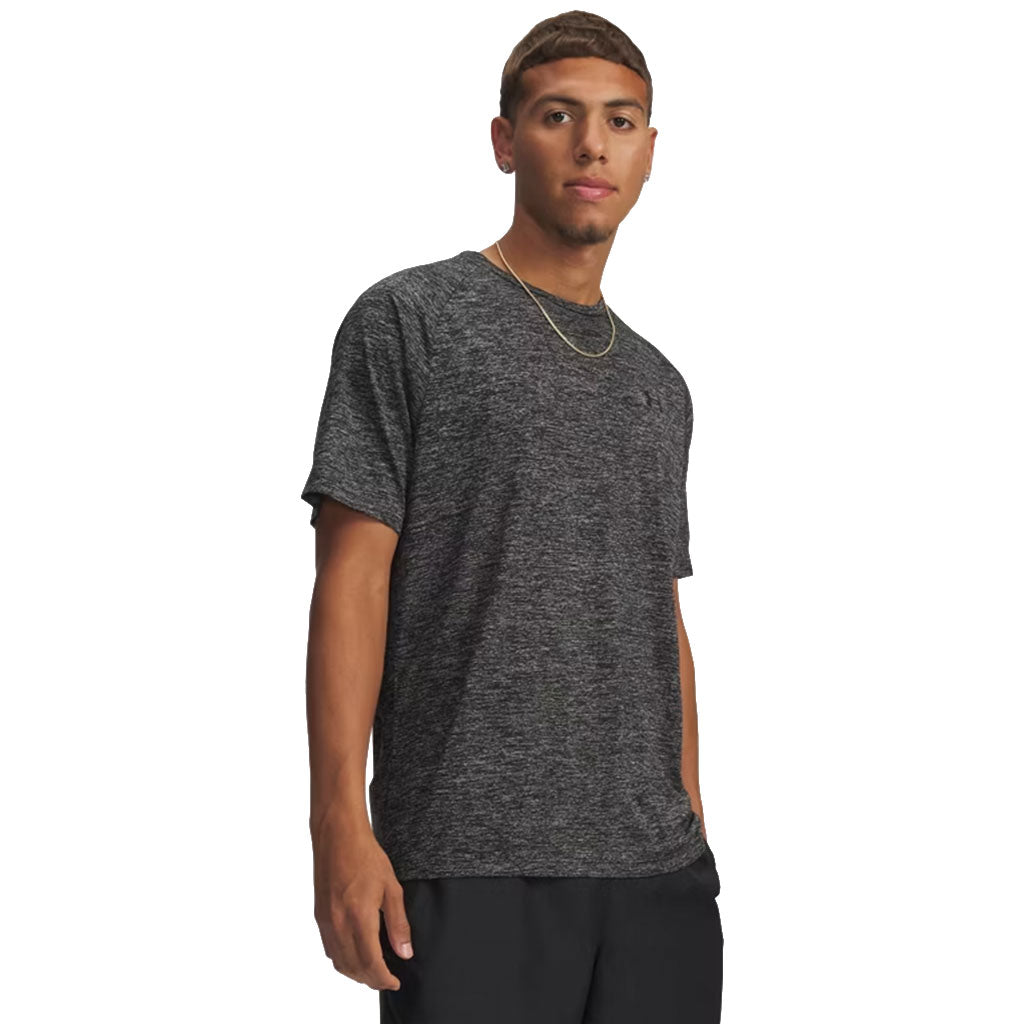 Under Armour Men's Black Heather Tech 2.0 Short Sleeve Tee