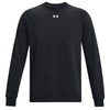 Under Armour Men's Black/White Rival Fleece Crew