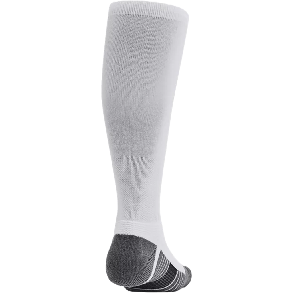 Under Armour White/Pitch Gray/Black Unisex Over-The-Calf Socks