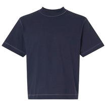 American Apparel Unisex Navy Heavyweight Cotton Mid-Length Tee
