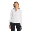 Nike Women's White Dri-FIT Micro Pique 2.0 Long Sleeve Polo