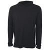 Charles River Unisex Black Heather Cayak Lightweight Stretch Hoodie