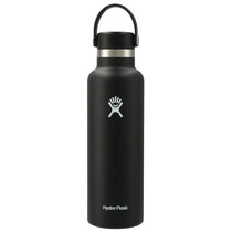 48-Hour Hydro Flask Black Standard Mouth 21 oz Bottle with Flex Cap