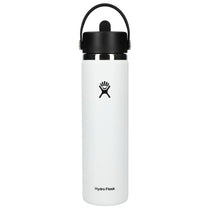 Hydro Flask White Wide Mouth 24oz Bottle with Flex Straw Cap