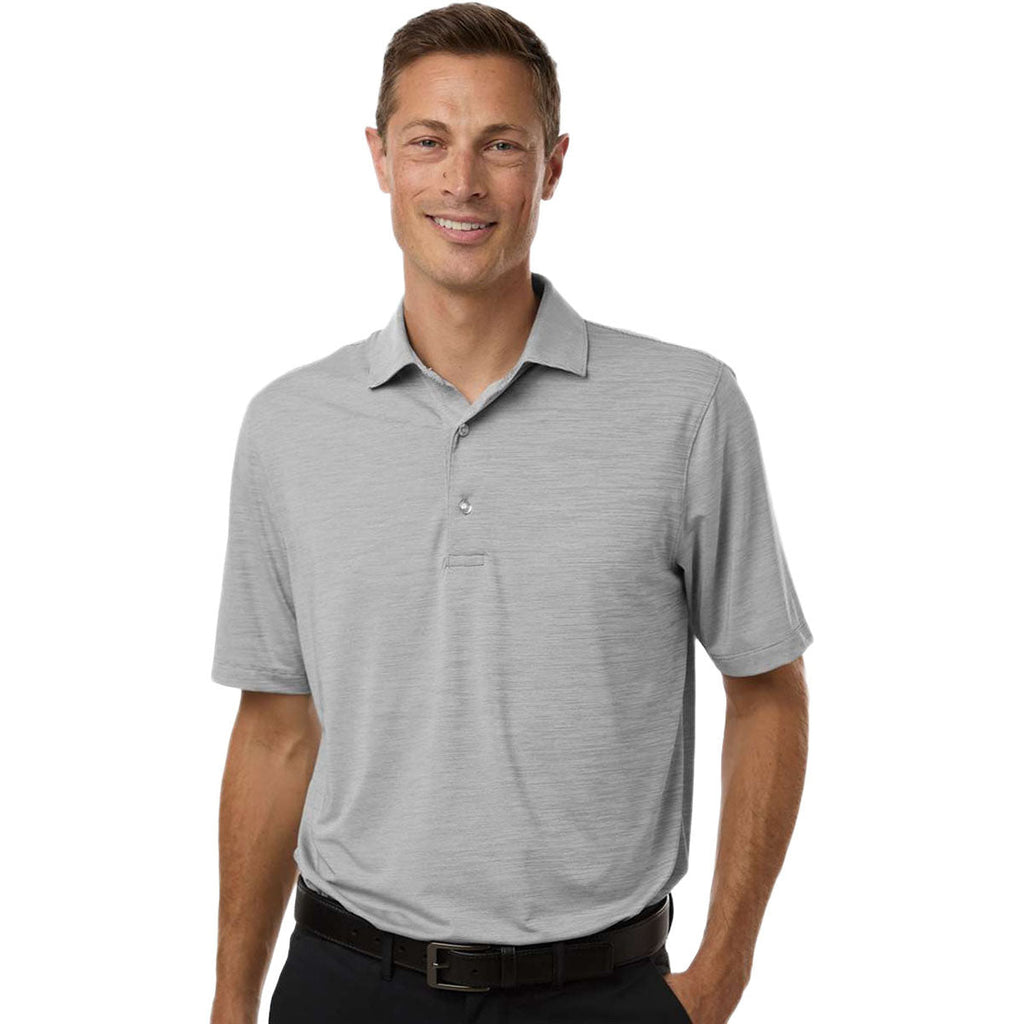 Paragon Men's Black Heather Bohemian Striped Heather Performance Polo