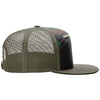 Richardson Black/Green Camo/Loden 7-Panel Trucker