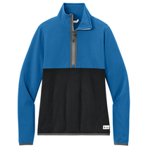 Cotopaxi Women's Atlantic/Black Amado 1/2-Zip Fleece