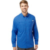 Columbia Men's Vivid Blue PFG Tamiami Long Sleeve Shirt