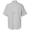 Columbia Men's Cool Grey PFG Tamiami Short Sleeve Shirt