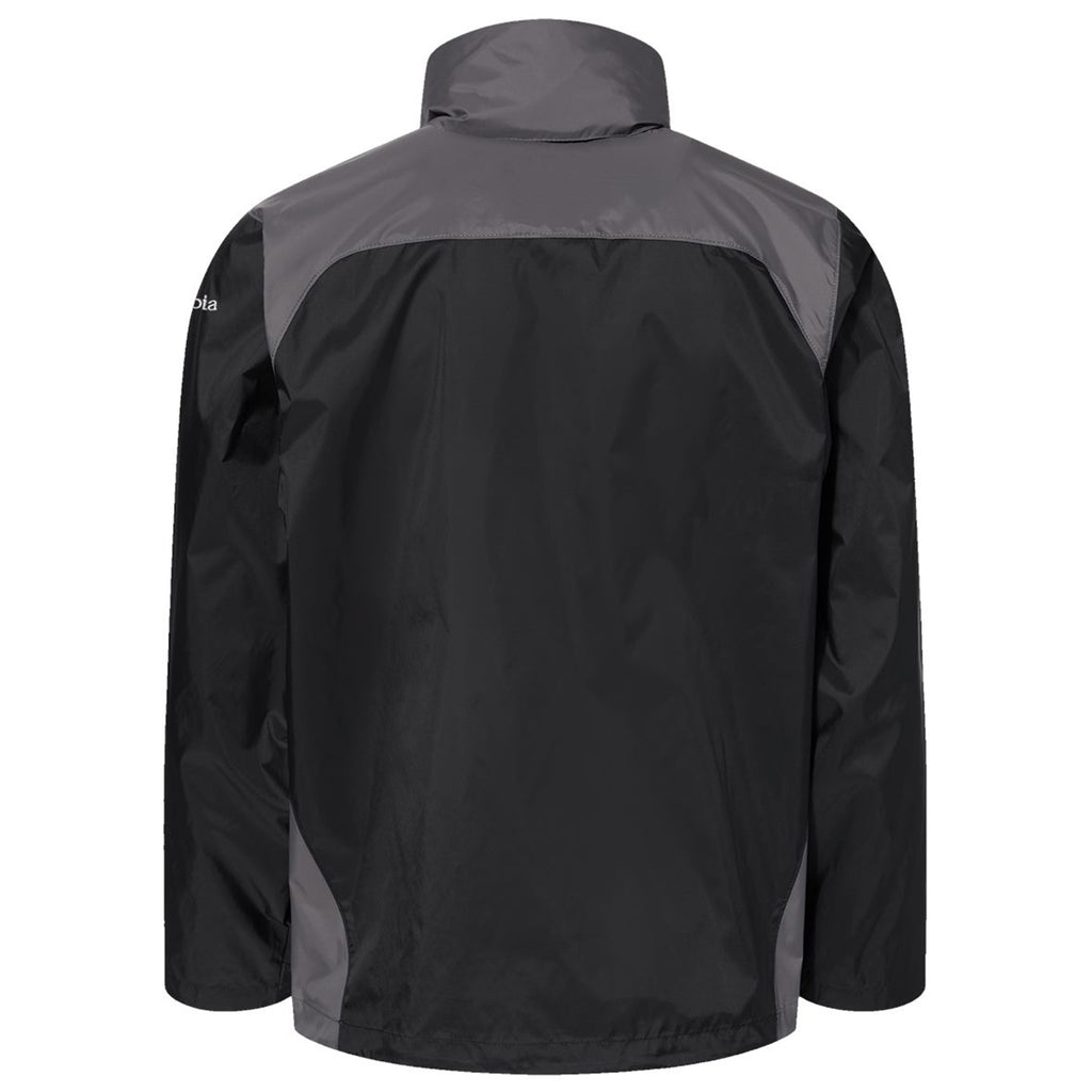 Columbia Men's Black/City Grey Glennaker Lake Rain Jacket