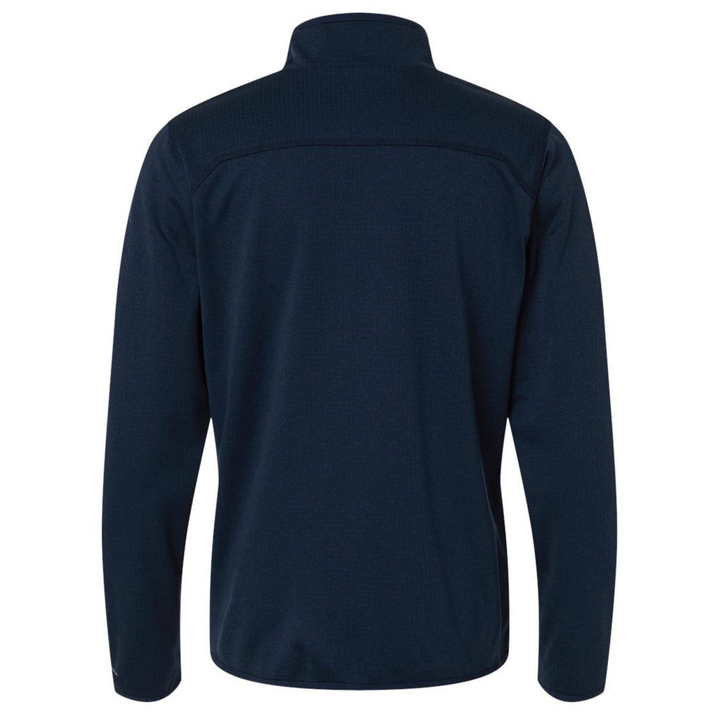 Columbia Men's Collegiate Navy Essential Hike Grid Fleece Full-Zip