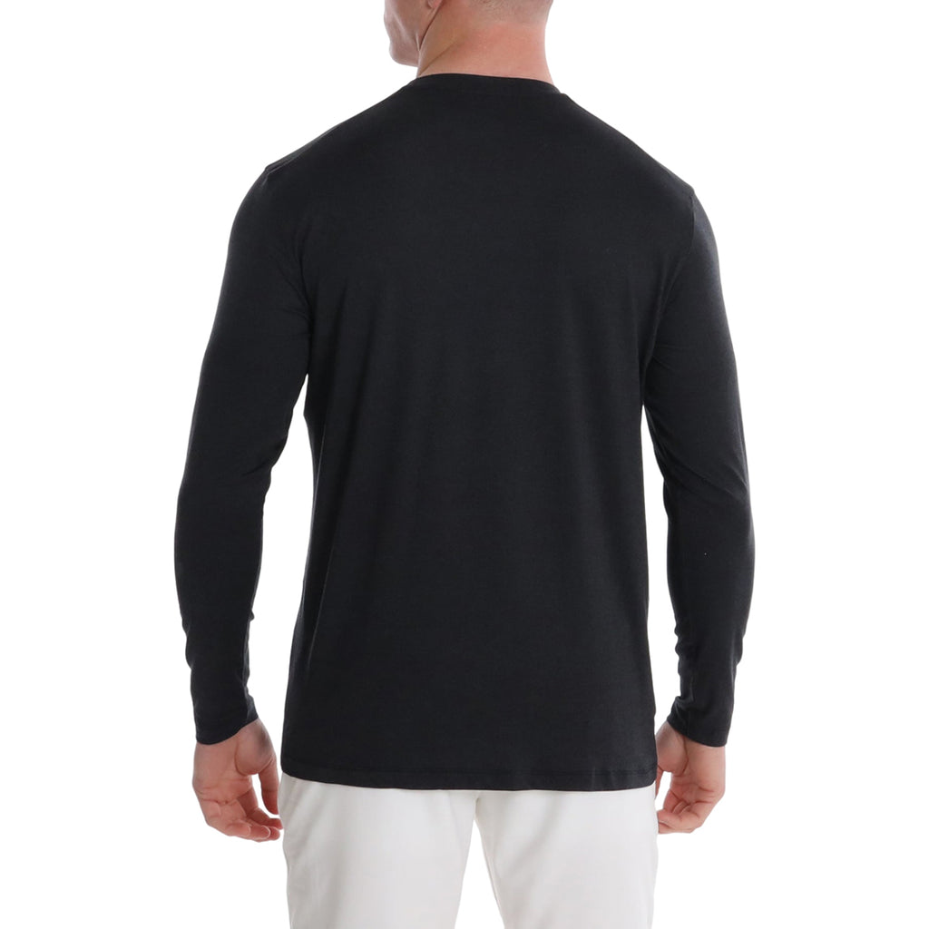 AndersonOrd Men's Black Heather Butter T-Shirt Long Sleeve