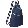 Leed's Navy Retro Sport Recycled Sling Backpack