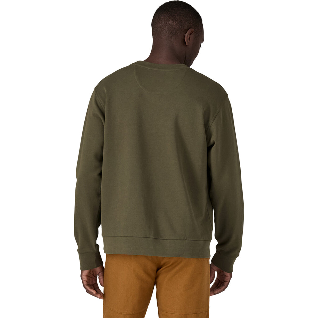 Patagonia Men's Basin Green Daily Crewneck Sweatshirt