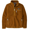 Patagonia Women's Shelter Brown Retro Pile Fleece Marsupial Quarter Zip